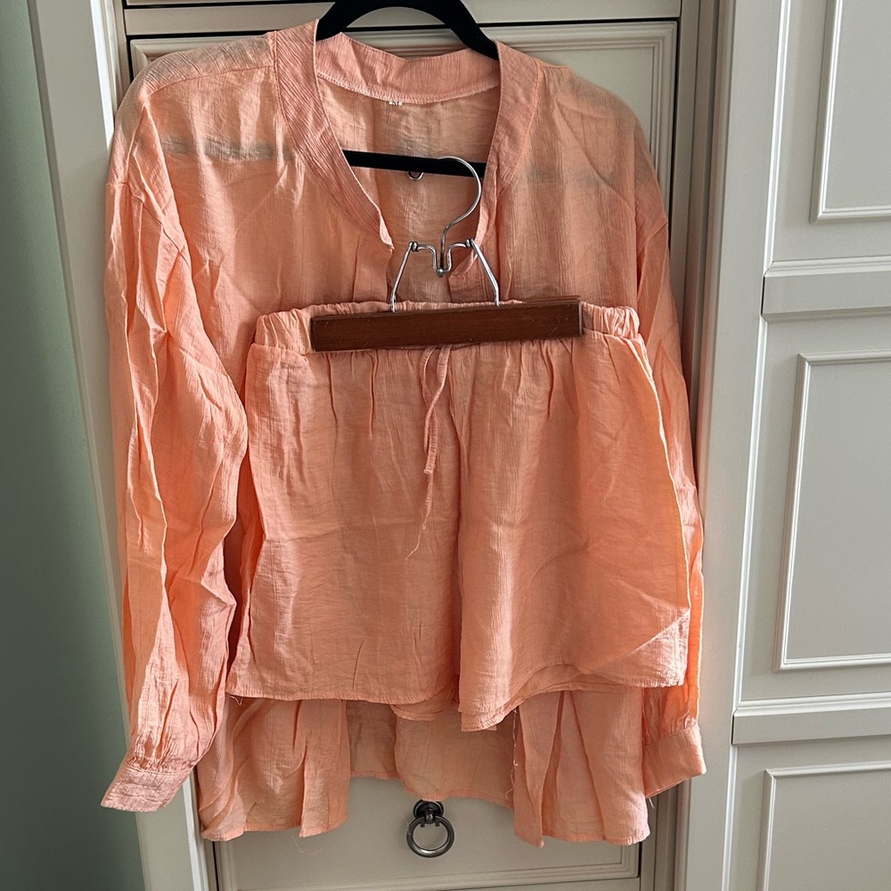 Peach Women's 2 piece set